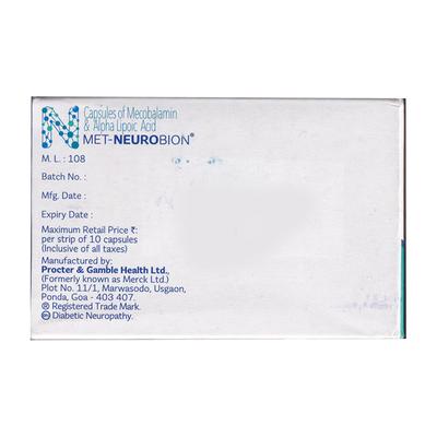 MET Neurobion Capsule 10'S - Supplements-Vam