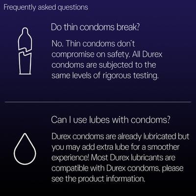 Durex Condoms - Mutual Climax 3's - Plain/Flavoured Condoms