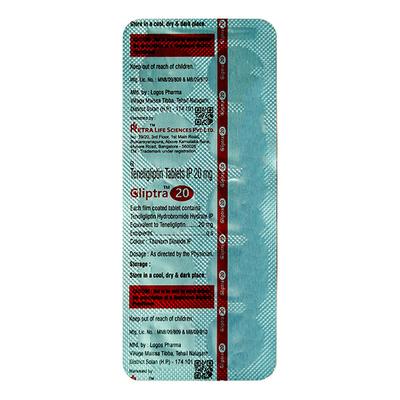 GLIPTRA 20mg Tablet 10's - Diabetes-Ant