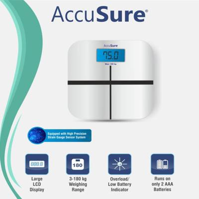 AccuSure Designer Digital Weight Scale - Health Monitors And Equipment