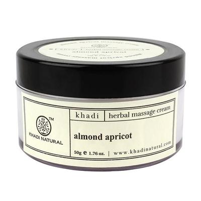 Khadi Natural Herbal Massage Cream - Almond & Apricot 50 gm - Face Creams