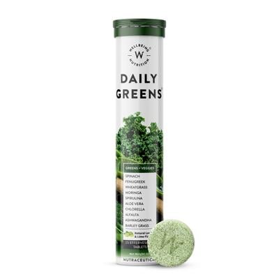 Wellbeing Nutrition Daily Greens Effervescent Tablet 15's - Vital Health