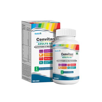 HealthVit Cenvitan Adults 50+ Tablet 60's - Multi-Vitamins