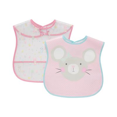 Mothercare Confetti Party Crumb Catcher Bibs - Multicolor (Pack of 2) - Feeding & Nursing