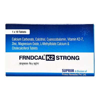 FRNDCAL K2 STRONG Tablet 10's - Supplements-Vam