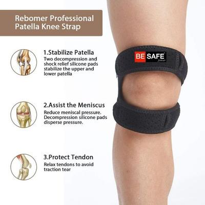 Be Safe Forever Knee Strap Band - Black - Knee/Leg Supports