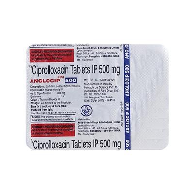 Anglocip 500mg Tablet 10'S - Bacterial Infections-Qui