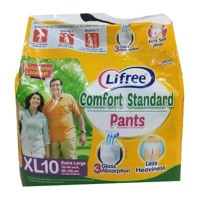 Lifree Comfort Standard Adult Diaper Pants (XL) 10's - Adult Diapers & Pads