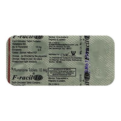 F RACIL 10 Tablet 10's - Migraine
