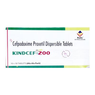 KINDCEF 200mg Tablet 10's - Bacterial Infections-Cep