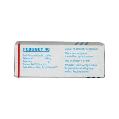 Febuget 40mg Tablet 10'S - Gout
