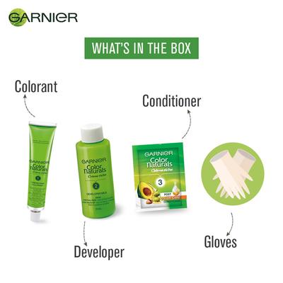 Garnier Color Naturals Creme Riche - 3 Darkest Brown (35 ml + 30 gm) (N) - Crème