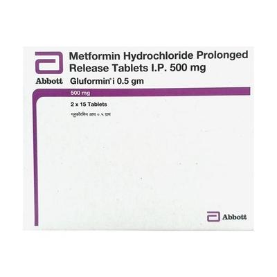 Gluformin I 0.5gm Tablet 15'S - Diabetes-Ant