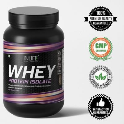 INLIFE 100% Isolate Whey Protein Powder Chocolate 1 kg - Whey Proteins