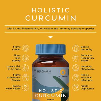 Zeroharm Holistic Curcumin Tablet 60's - Herbal Dietary Supplement