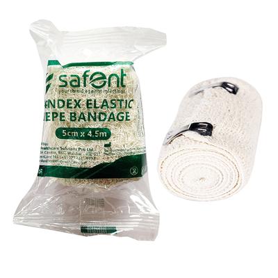 Safent Spandex Elastic Crepe Bandage (5 cm X 4.5 m) - Bandages