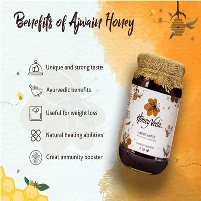 HoneyVeda Ajwain Honey 250 gm - Honey