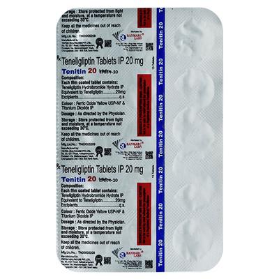 TENITIN 20 Tablet 15's - Diabetes-Ant
