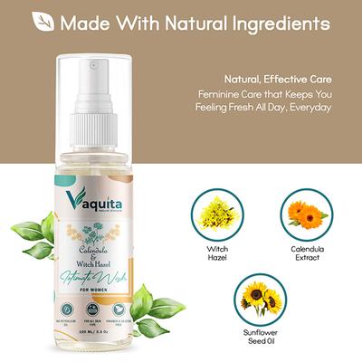 Vaquita Intimate Wash for Women - Calendula & Witch Hazel 100 ml - Intimate Care