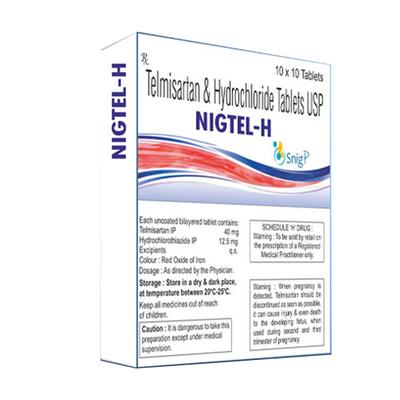 NIGTEL H 40mg Tablet 10's - Hypertension-Ang