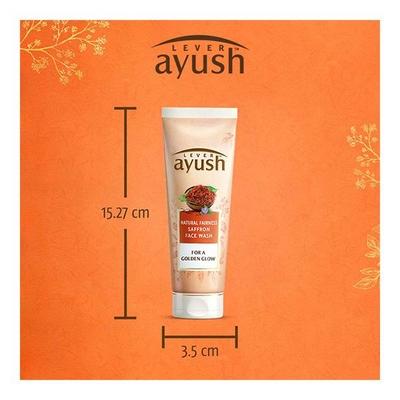 Lever Ayush Natural Fairness Saffron Face Wash 80 gm - Face Wash & Cleansers