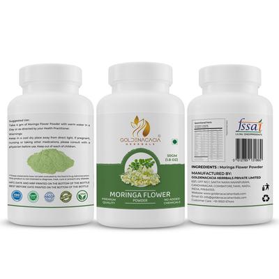 Goldenacacia Herrbals Moringa Flower Powder 50 gm - Pure Herbs