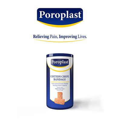 Poroplast Cotton Crepe Bandage (15 cm x 4 mtr) - Bandages