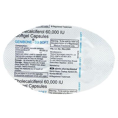 GENIBONE D3 Soft Capsule 4's - Supplements-Vit