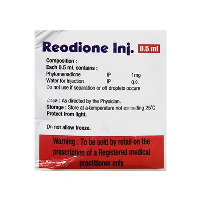 REODIONE 1mg Injection 0.5ml - Bleeding Disorders-HPA