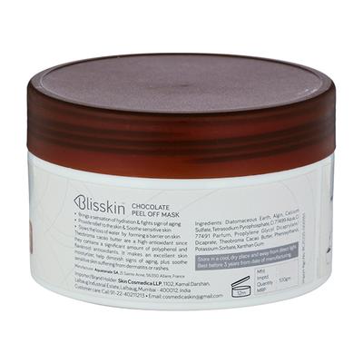 Blisskin Peel Off Mask - Chocolate (Theobroma Cacao Butter) 100 gm - Masks & Peels