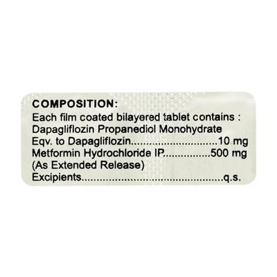 DAPABEST M 10/500 Tablet 10's - Diabetes-Ant