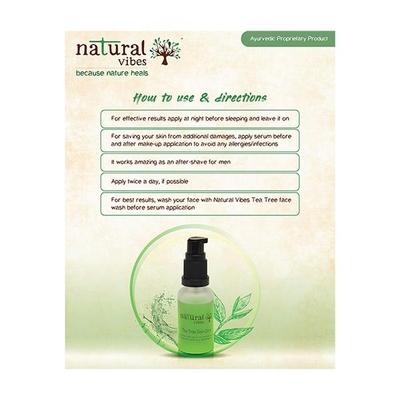 Natural Vibes Ayurvedic Tea Tree Skin Repair Serum 30 ml - Face Serum