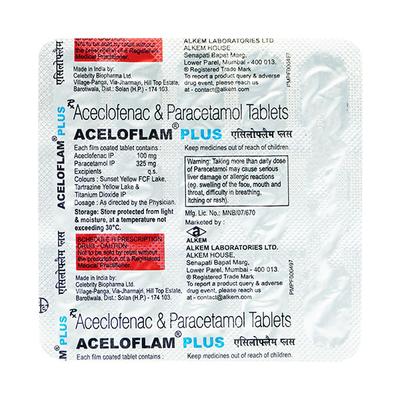 ACELOFLAM PLUS Tablet 15's - Pain relief-Nsa