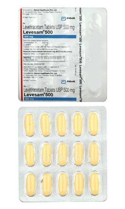 Levesam 500mg Tablet 15'S (N) - Epilepsy/Convulsion-Ant