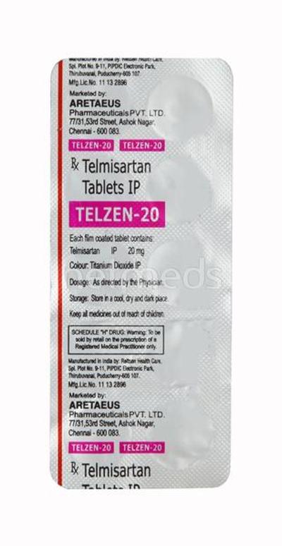 Telzen 20mg Tablet 10'S - Hypertension-Ang