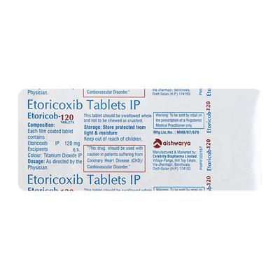 ETORICOB 120 Tablet 10's - Pain relief-Nsa