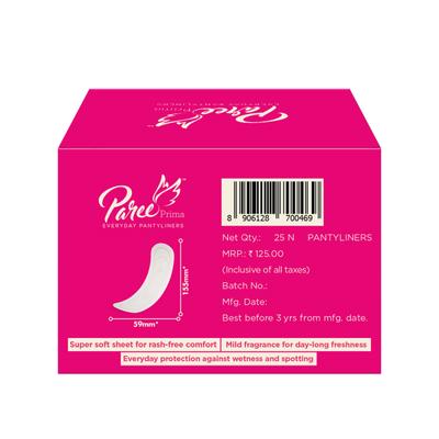 Paree Prima Everyday Pantyliners (Pack of 2 x 25's) - Panty Liners