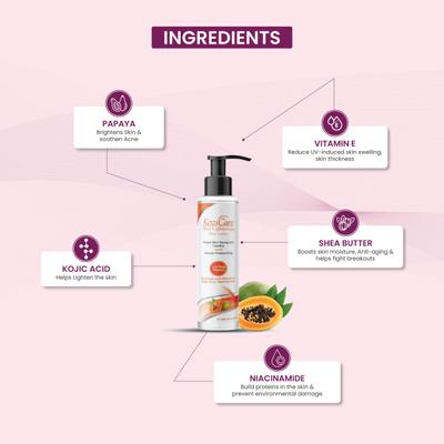 Kozicare Papaya Lightening Body Lotion with Real Papaya 200 ml - Lotions & Creams