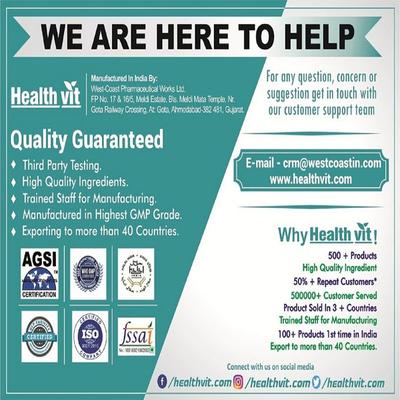 HealthVit Forskolin Extract 250 mg Capsules 60's - Weight Loss