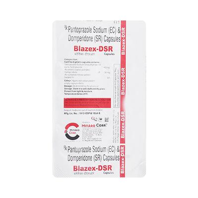 BLAZEX DSR Capsule 10's - Ulcer/Reflux/Flatulence-Aaa