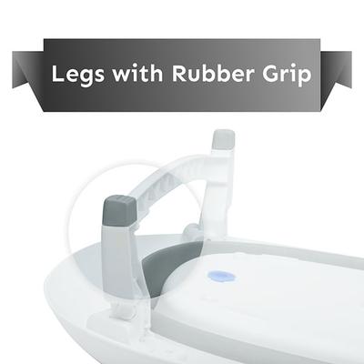 R for Rabbit Bubble Double Elite Baby Bath Tub - Grey - Bathing Essentials