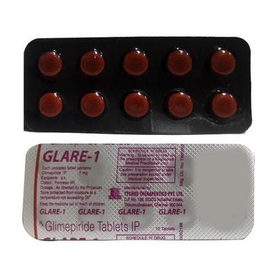 Glare 1mg Tablet 10'S - Diabetes-Ant