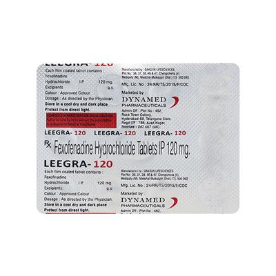 LEEGRA 120 Tablet 10's - Allergies-Ant