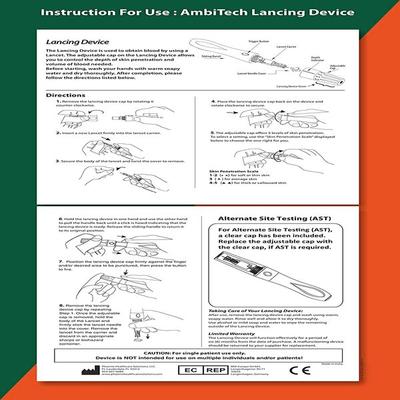 Ambitech Round Lancet 100's - Blood Glucose Monitors/Strips