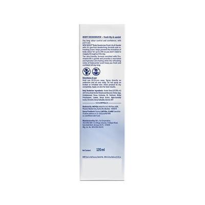 Nivea Body Deodorizer Freshlily & Sandal 120 ml - Women Deodorants/Roll-Ons