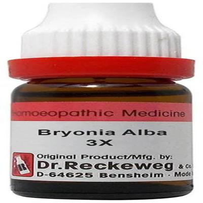 Dr. Reckeweg Bryonia Alba 3X Liquid 11 ml - Dilutions