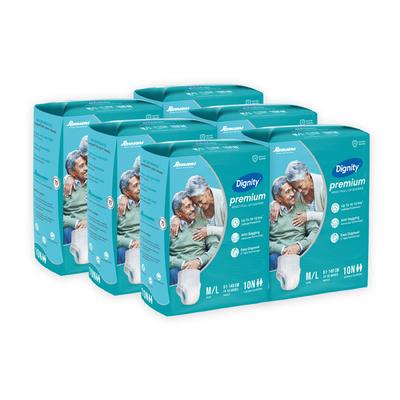 Dignity Premium Pull up Adult Diapers- M/L (Pack of 6 X 10's) - Adult Diapers & Pads