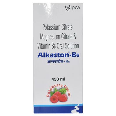 ALKASTON B6 Raspberry Flavour Oral Solution 450ml - Kidney Disease/Stones-Uri