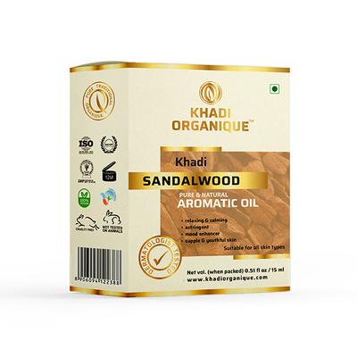 Khadi Organique Khadi Aromatic Oil - Sandalwood 15 ml - Personal Care (Ayush)