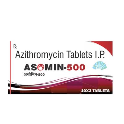 ASOMIN 500mg Tablet 3's - Bacterial Infections-Mac